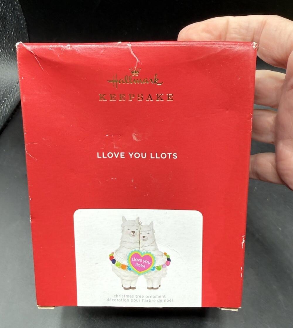 LLOVE YOU LLOTS Love you Lots LLama Hallmark Ornament Christmas Ornament 7D